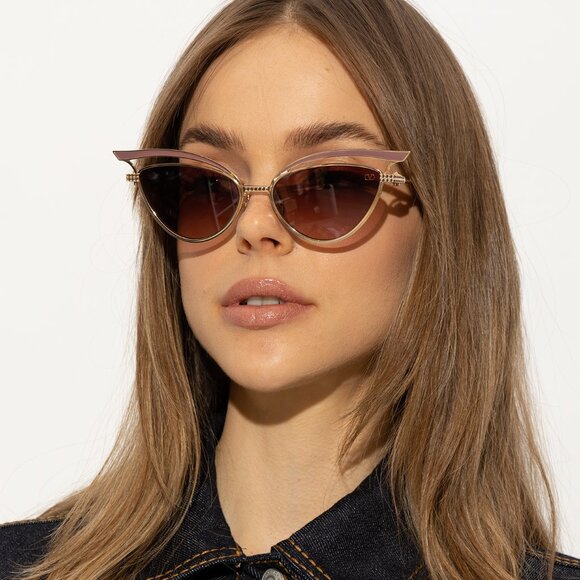 NWT VALENTINO VLS-118C CAT EYE WOMEN SUNGLASSES V-GLASSLINER main image 2